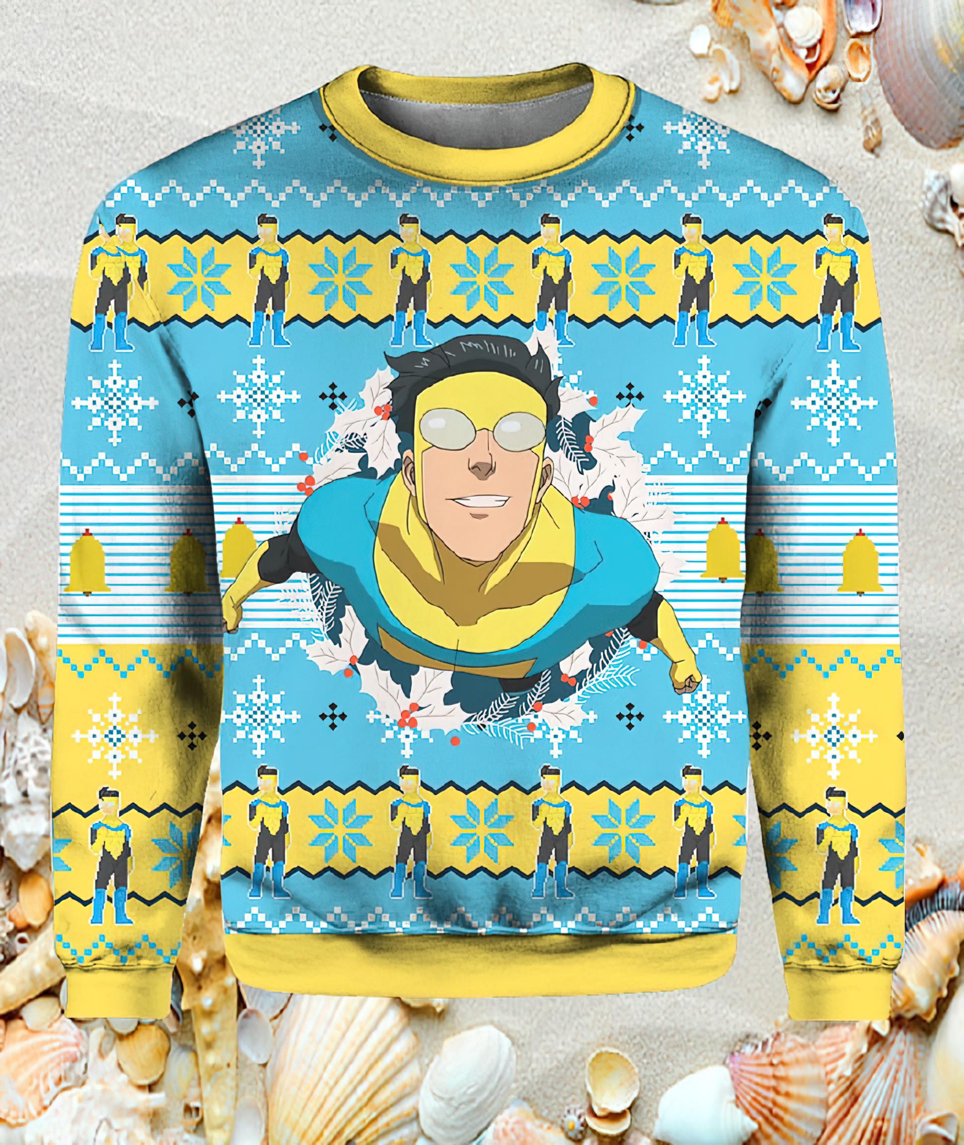 Cute Xmas Invincible Christmas Ugly Sweater Cute Xmas Invincible Christmas Ugly Sweater