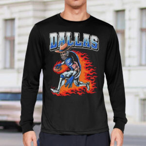 Cowboys Flaming Skeleton Player Shirt 2 Dallas Cowboys Flaming Skeleton Player Shirt