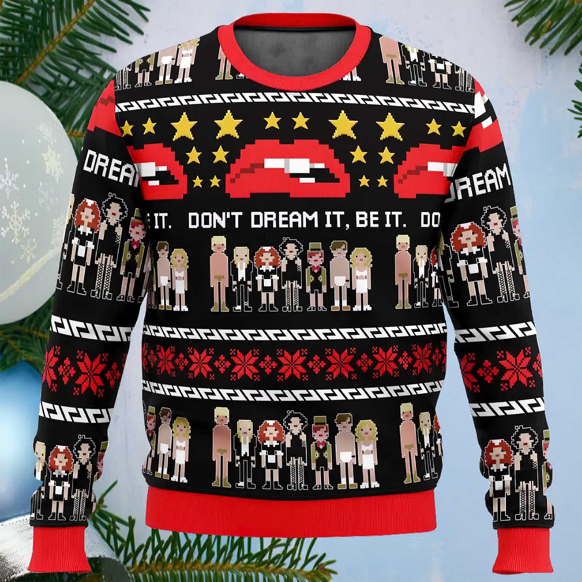 Dont Dream It Be It The Rocky Horror Picture Show Ugly Christmas Sweater Dont Dream It Be It The Rocky Horror Picture Show Ugly Christmas Sweater