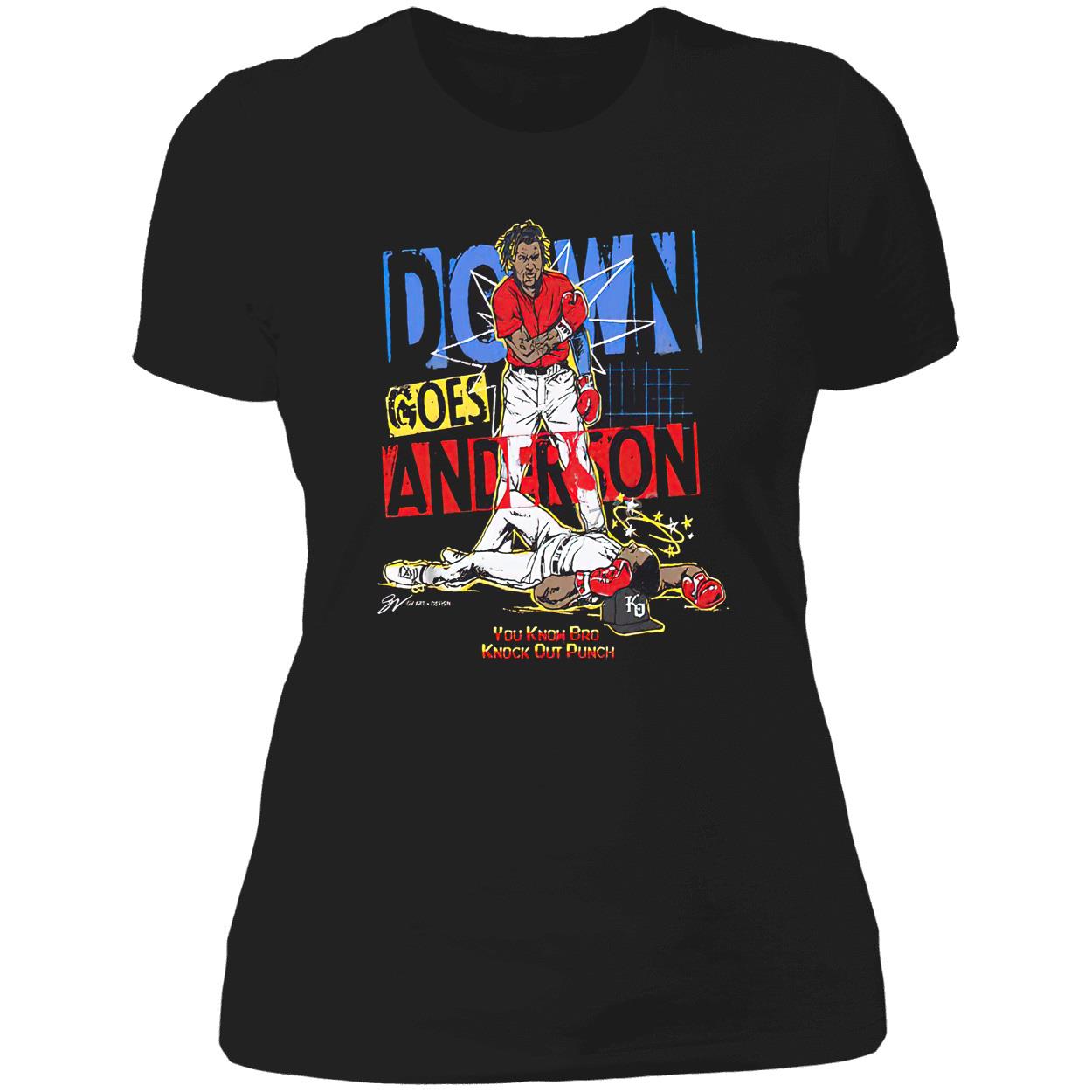 Down Goes Anderson You Know Bro Knock Out Punch Shirt Down Goes Anderson You Know Bro Knock Out Punch Shirt