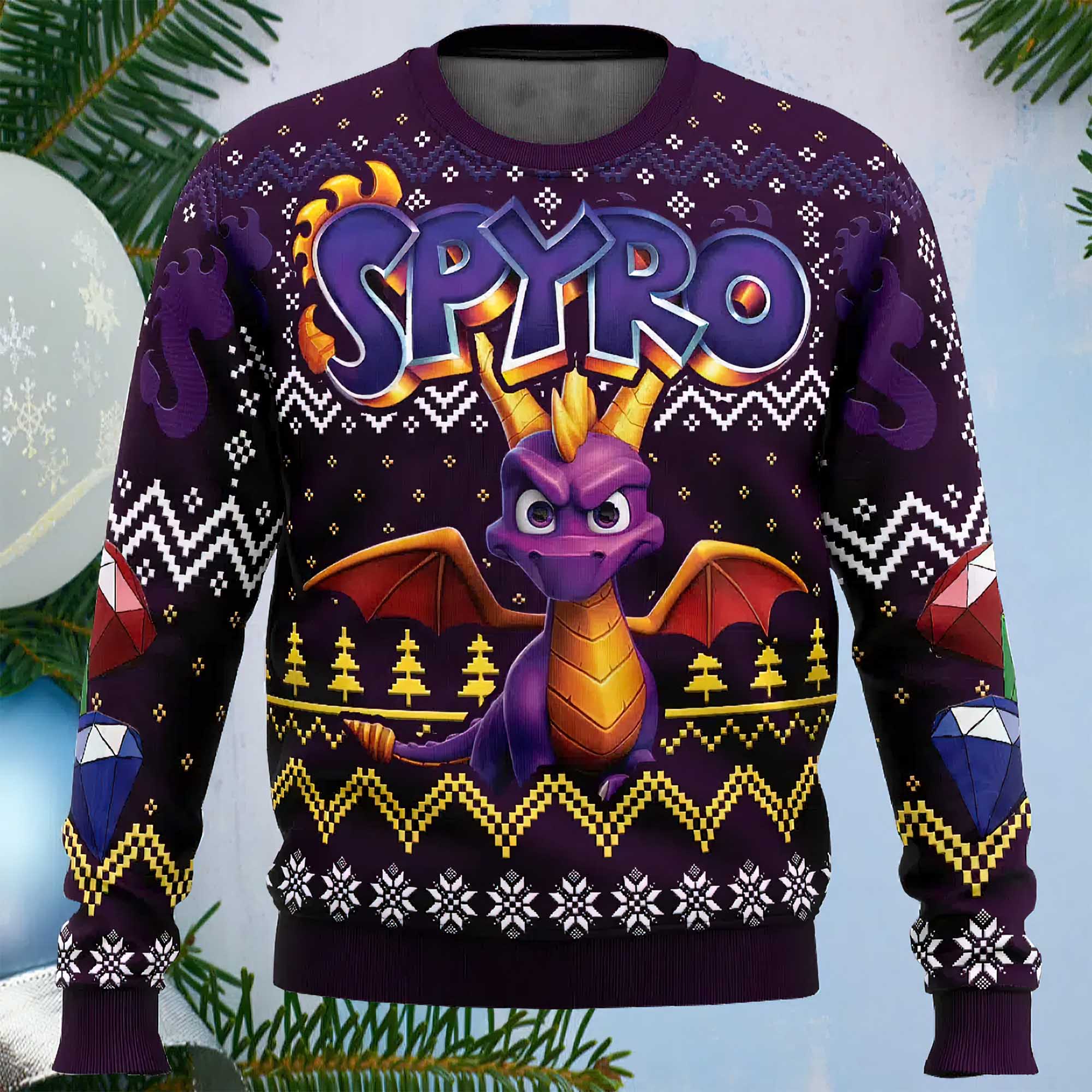 Dragon Spyro Ugly Christmas Sweater Dragon Spyro Ugly Christmas Sweater
