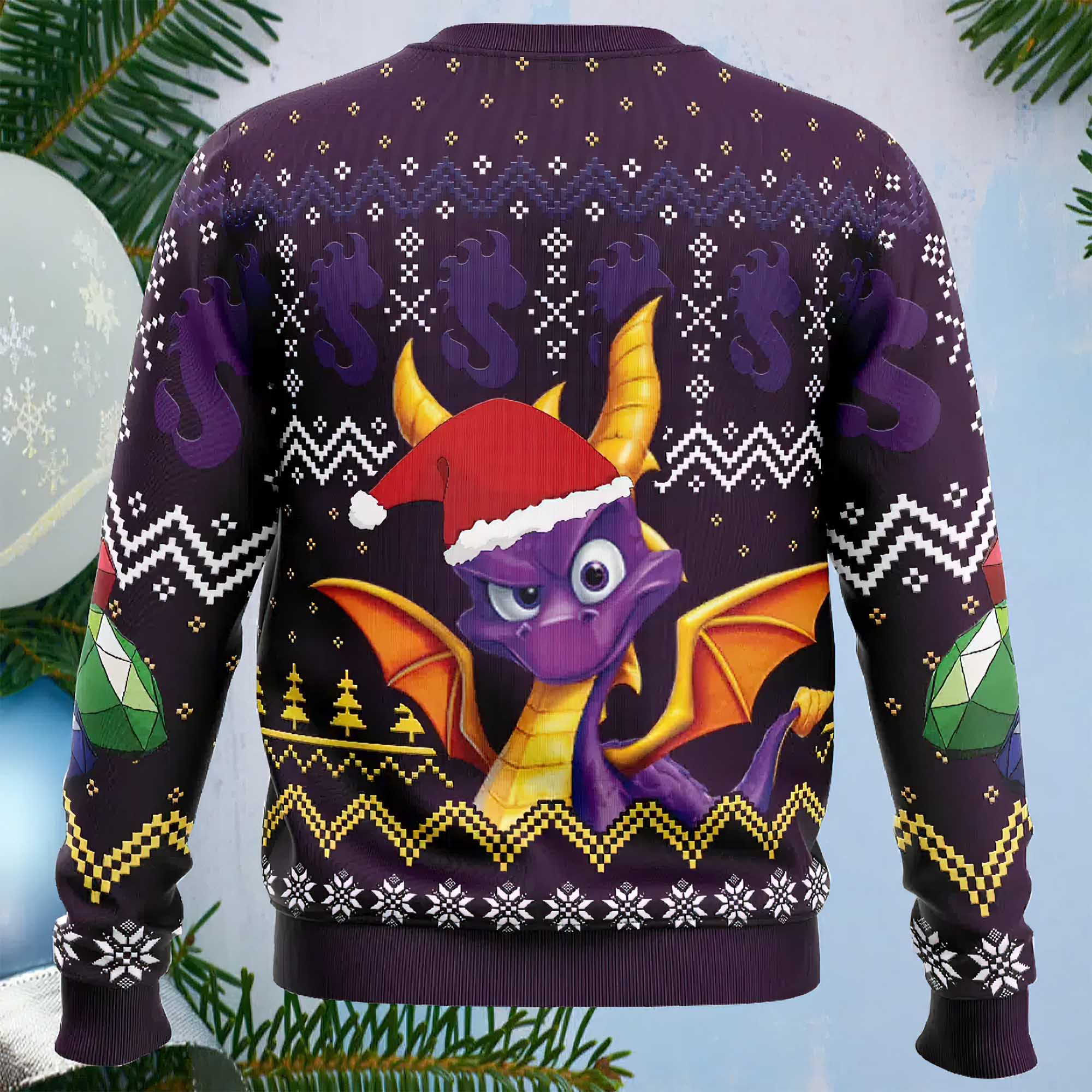 Dragon Spyro Ugly Christmas Sweater Dragon Spyro Ugly Christmas Sweater