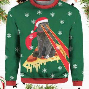 Drax Pizza Cat With Laser Eyes Ugly Christmas Sweater.jpg