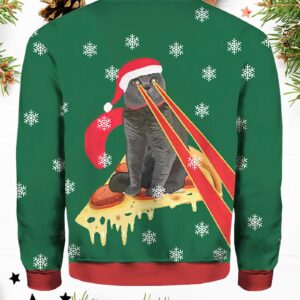 Drax Pizza Cat With Laser Eyes Ugly Christmas Sweater1.jpg