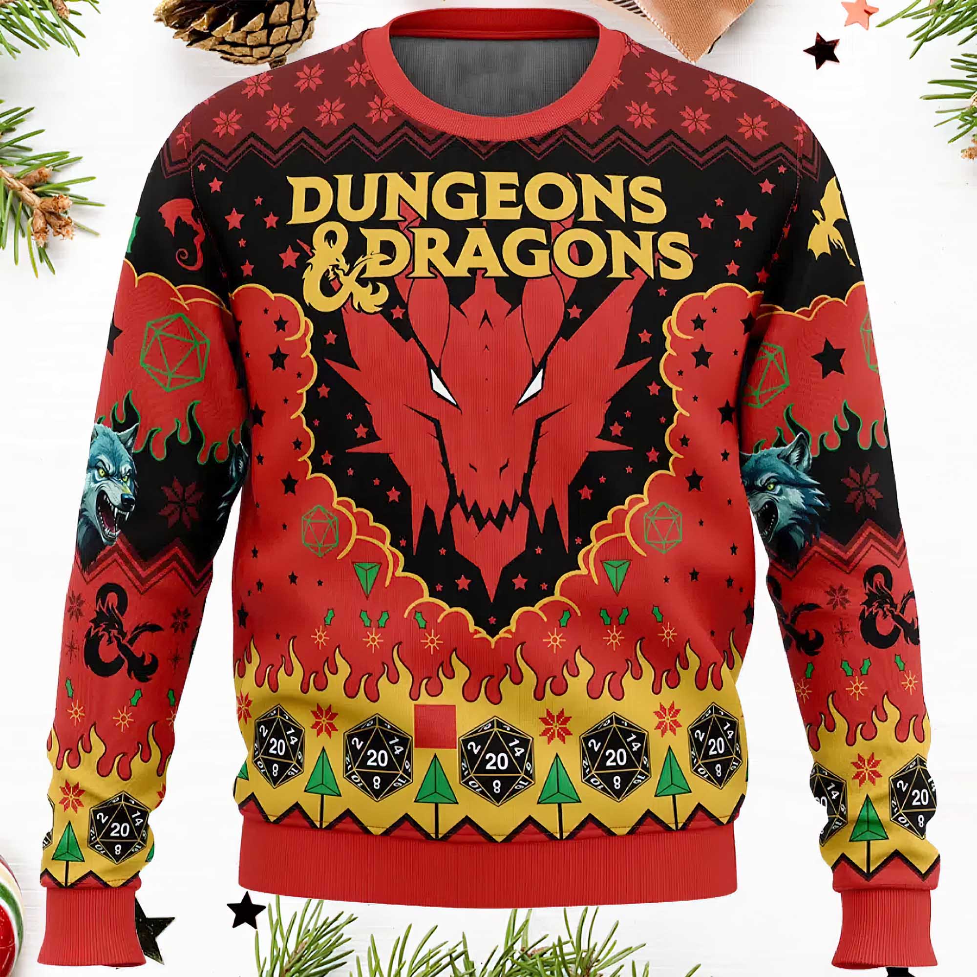 Dungeons And Dragons Ugly Christmas Sweater Dungeons And Dragons Ugly Christmas Sweater