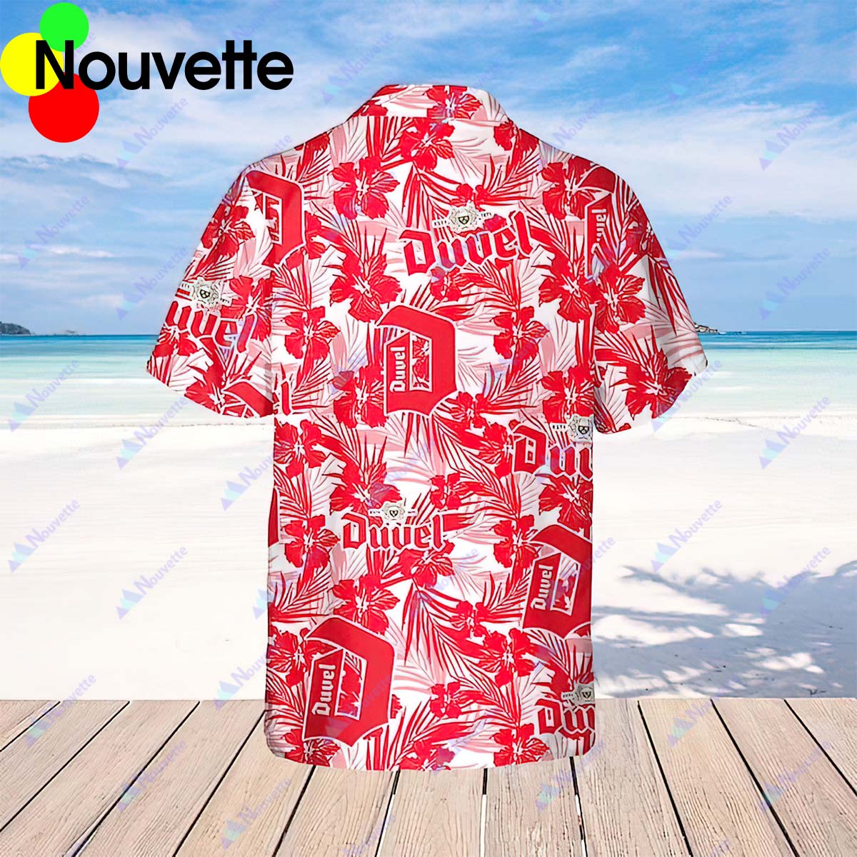 Duvel Beer Tropical Flowers Pattern Shirt Duvel Beer Tropical Flowers Pattern Shirt