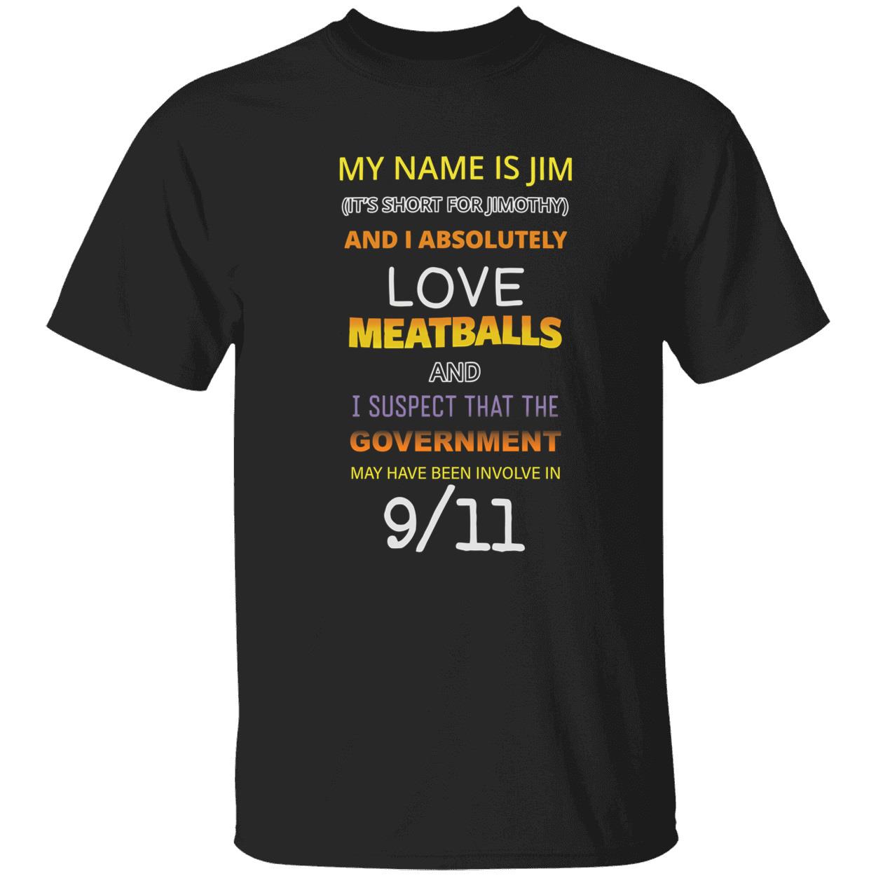 My Name Is Jim It’S Short For Jimothy And I Absolutely Love Meatballs Shirt My Name Is Jim It’S Short For Jimothy And I Absolutely Love Meatballs Shirt