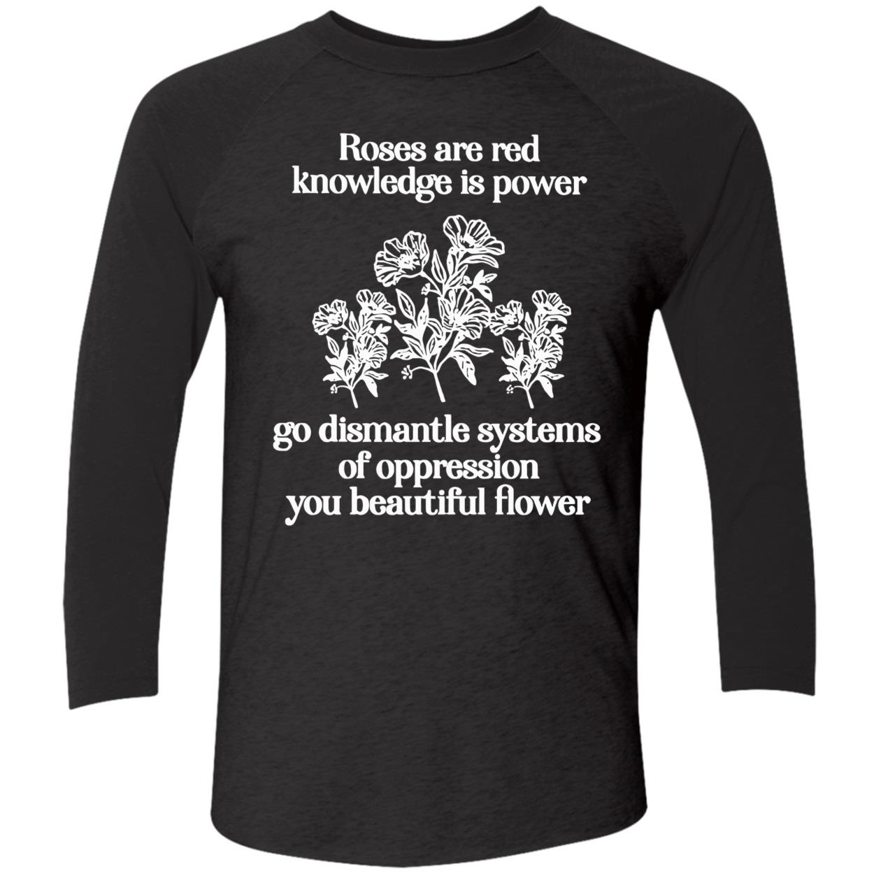 Roses Are Red Knowledge Is Power Go Dismanle Systems Shirt Roses Are Red Knowledge Is Power Go Dismanle Systems Shirt