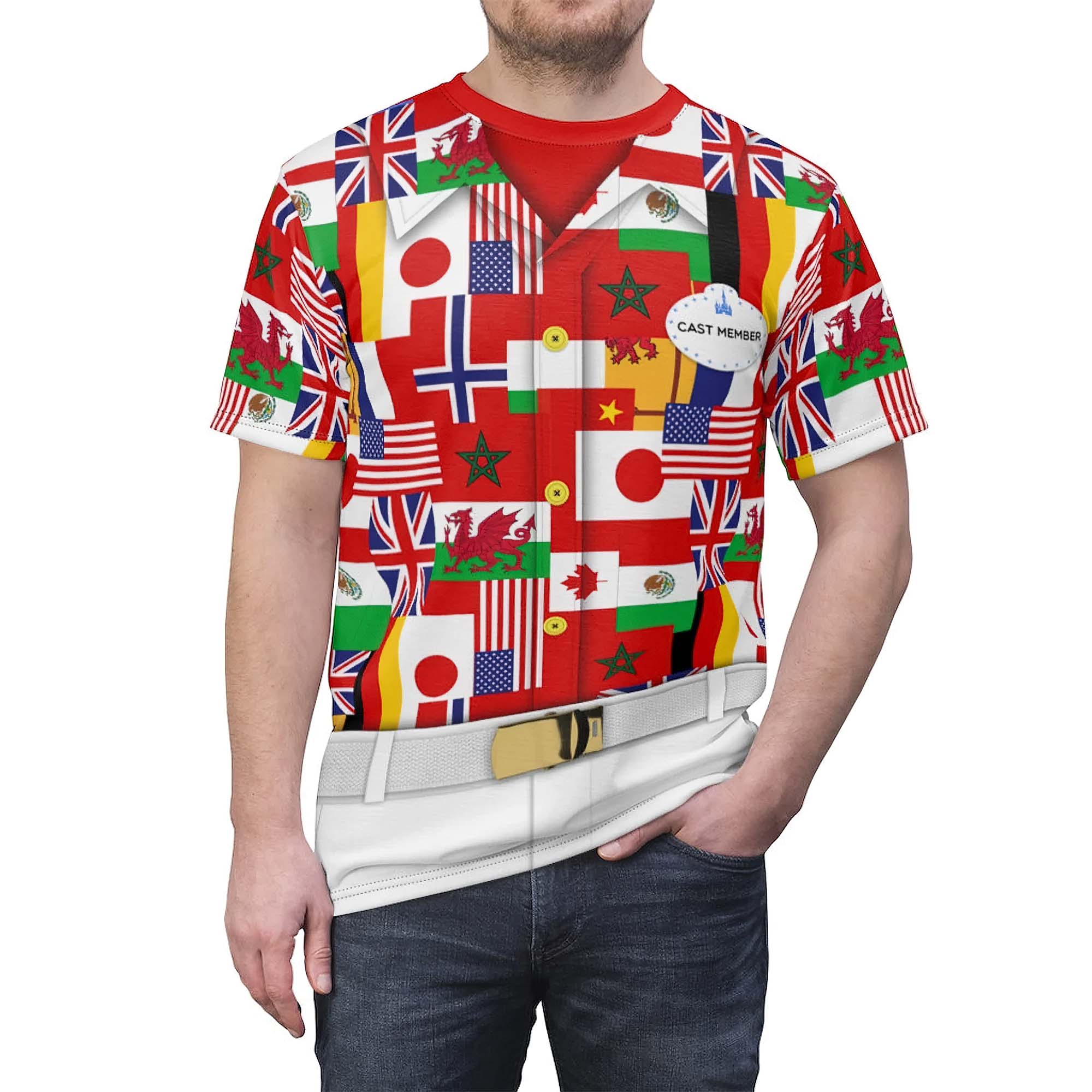 Epcot World Showcase Cast Member Costume Shirt Epcot World Showcase Cast Member Costume Shirt