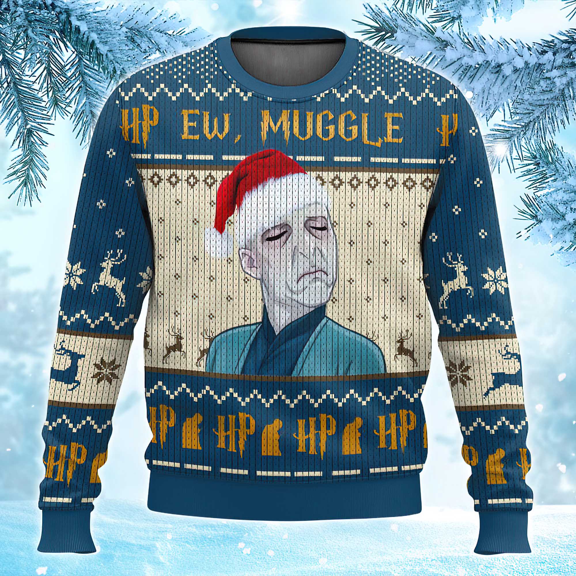Ew Muggle Voldemort Ugly Sweater Ew Muggle Voldemort Ugly Sweater