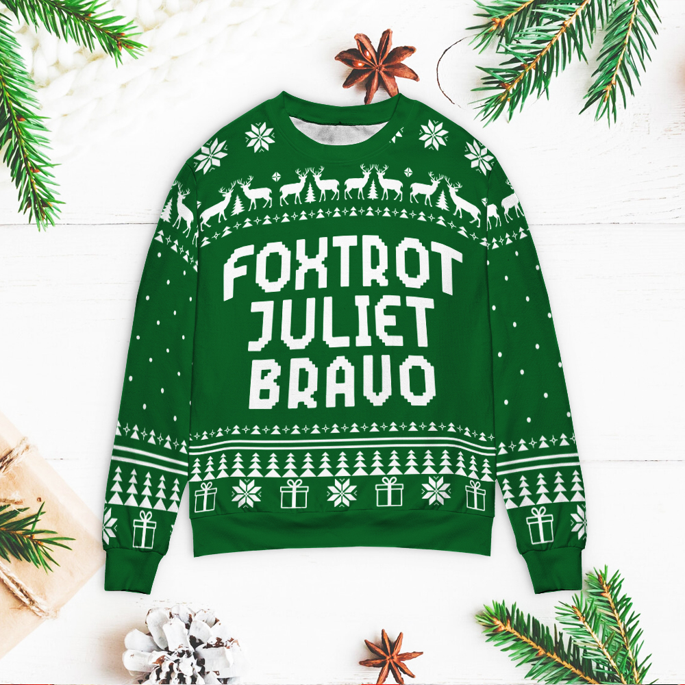Fjb Foxtrot Juliet Bravo Christmas Sweater Fjb Foxtrot Juliet Bravo Christmas Sweater