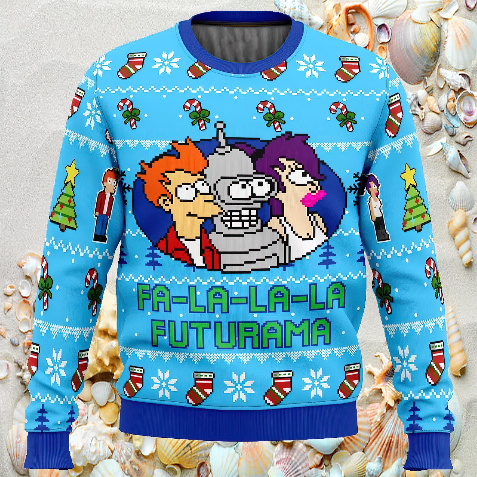 Fa-La-La-La Futurama Ugly Christmas Sweater Fa-La-La-La Futurama Ugly Christmas Sweater