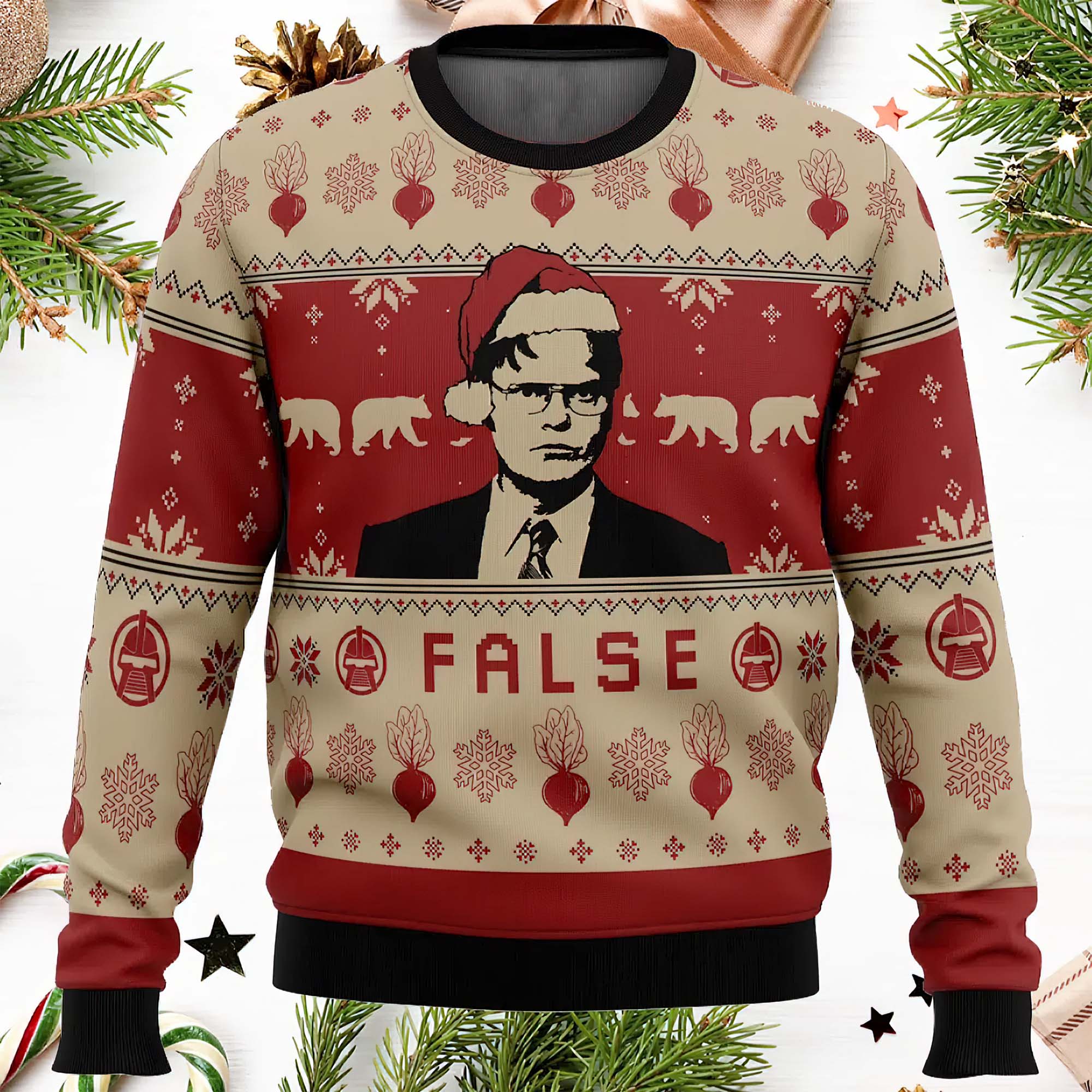 False The Office Ugly Christmas Sweater False The Office Ugly Christmas Sweater