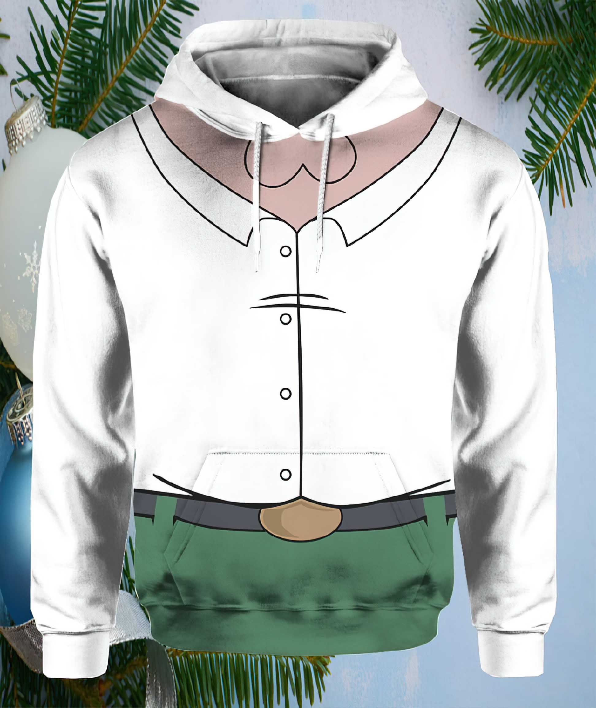 Family Guy Peter Costume 3D Full Over Print Hoodie Family Guy Peter Costume 3D Full Over Print Hoodie