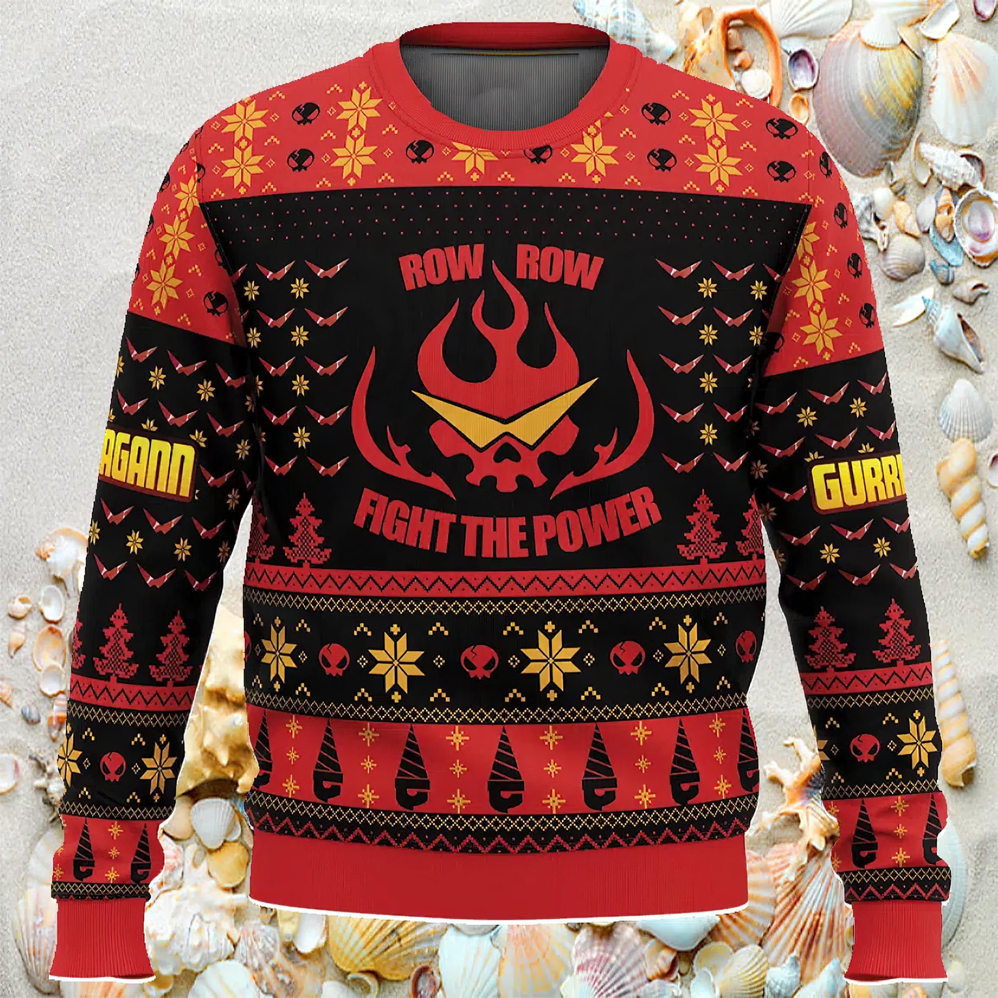 Fight The Power Tengen Toppa Gurren Lagann Ugly Christmas Sweater