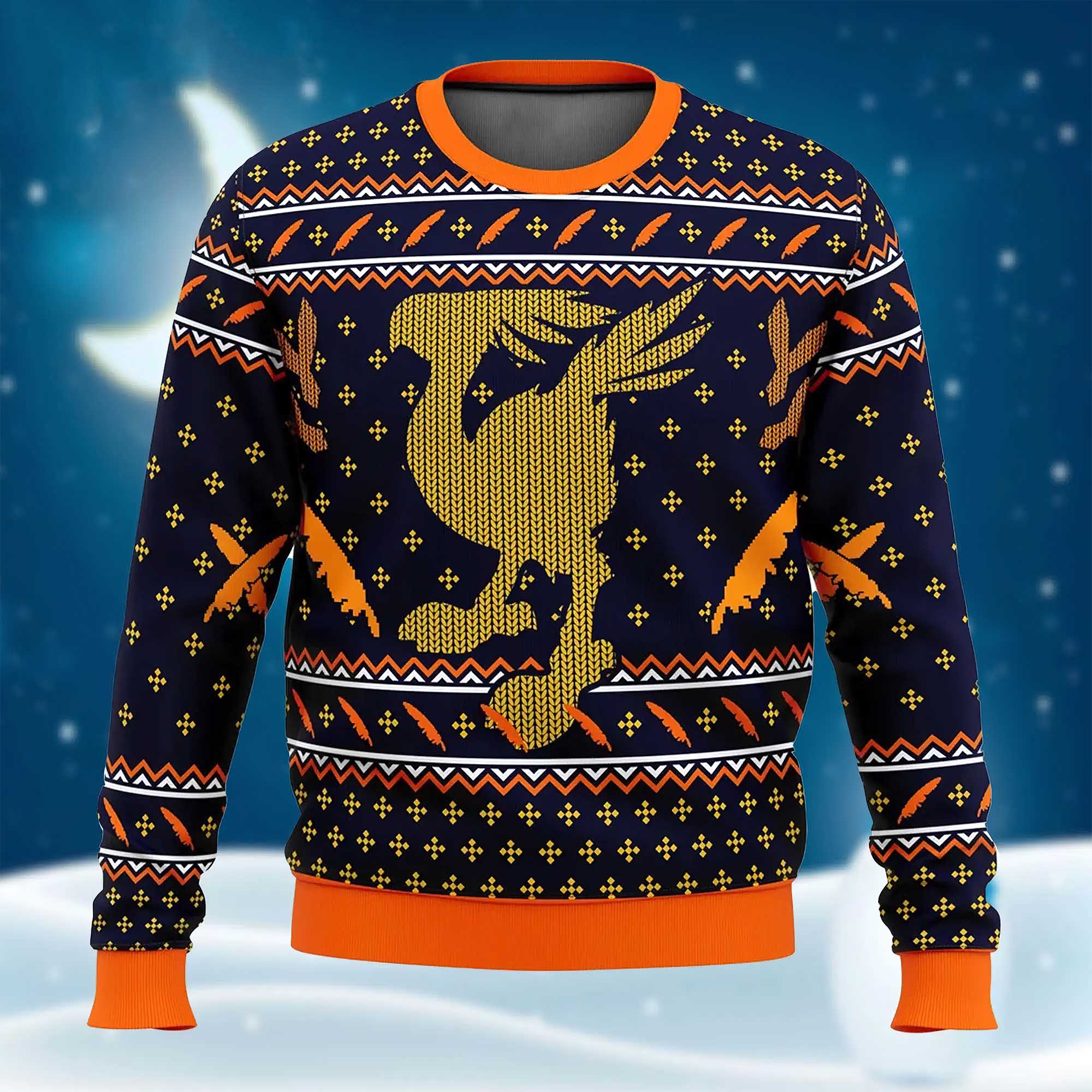 Final Fantasy Chocobo Christmas Sweater Final Fantasy Chocobo Christmas Sweater
