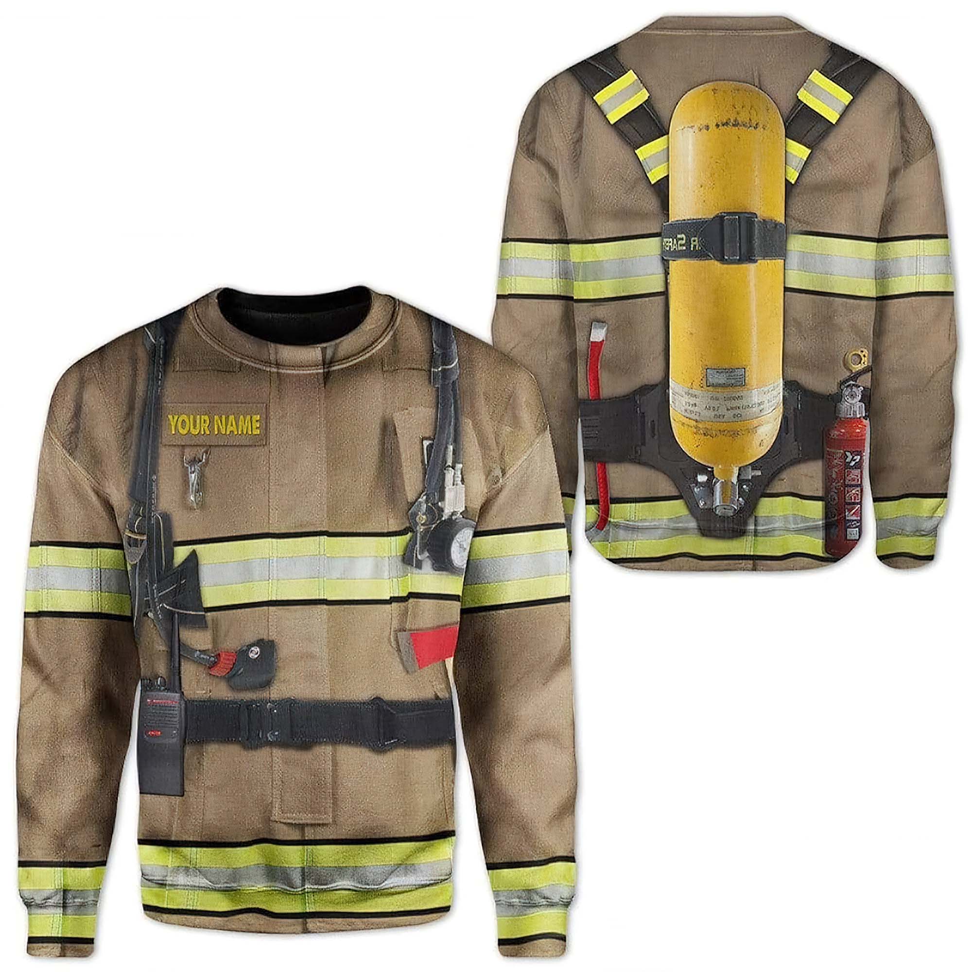 Firefighter Uniform Full Over Print 3D Sweatshirt