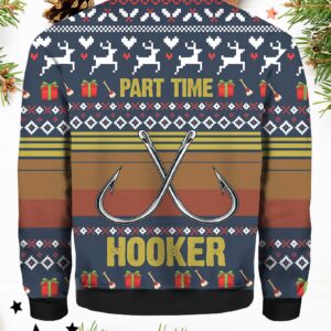 Fishing Part Time Hooker Christmas Sweater 1 Fishing Part Time Hooker Christmas sweater1.jpg