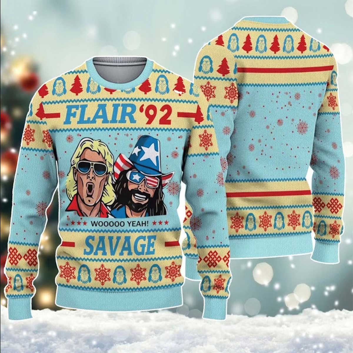 Flair 92 Savage Ugly Christmas Sweater Flair 92 Savage Ugly Christmas Sweater
