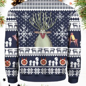 Forest Spirit Princess Mononoke Ugly Christmas Sweater 1.jpg