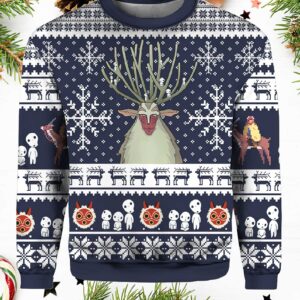 Forest Spirit Princess Mononoke Ugly Christmas Sweater1.jpg