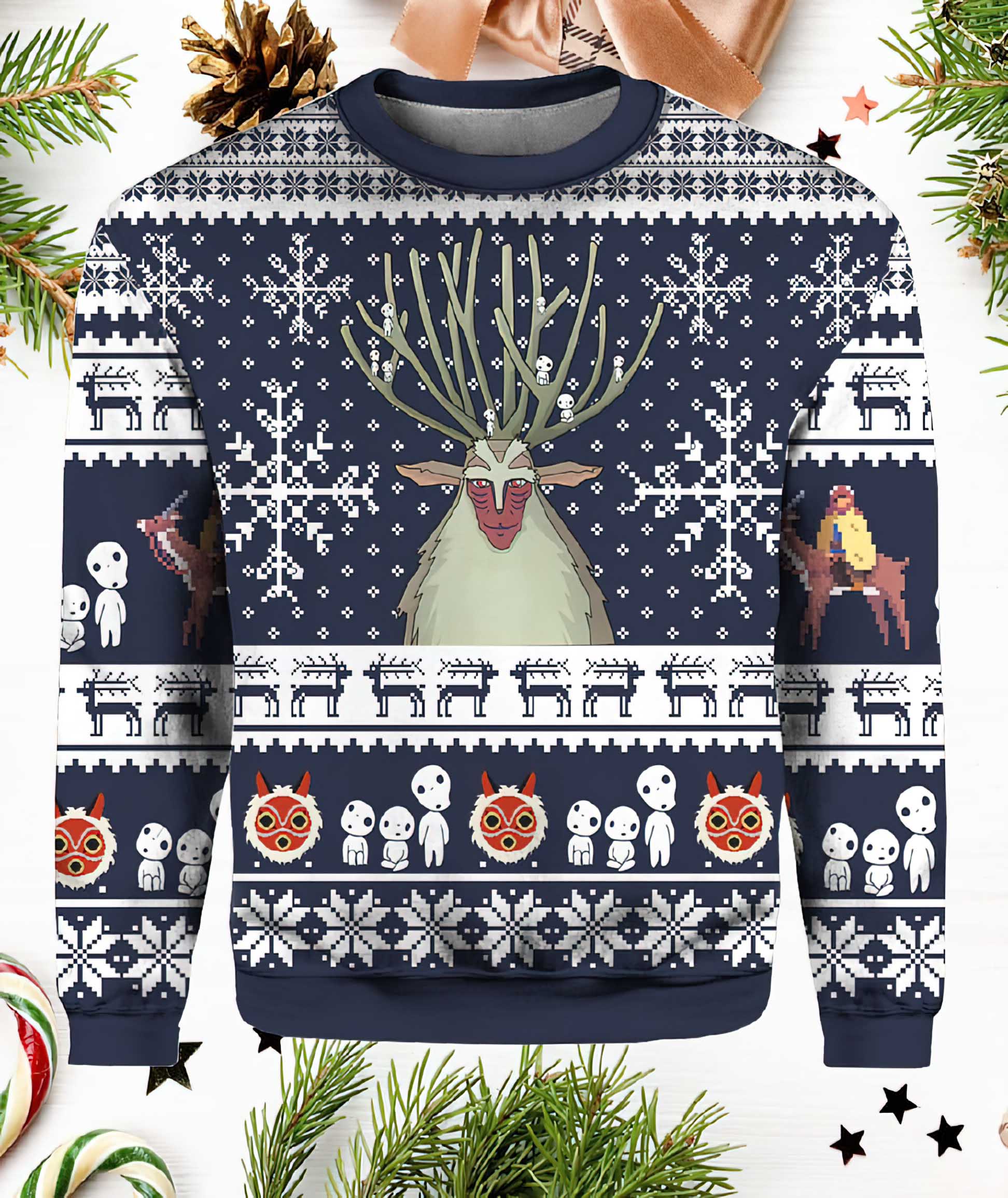 Forest Spirit Princess Mononoke Christmas Sweater Forest Spirit Princess Mononoke Christmas Sweater