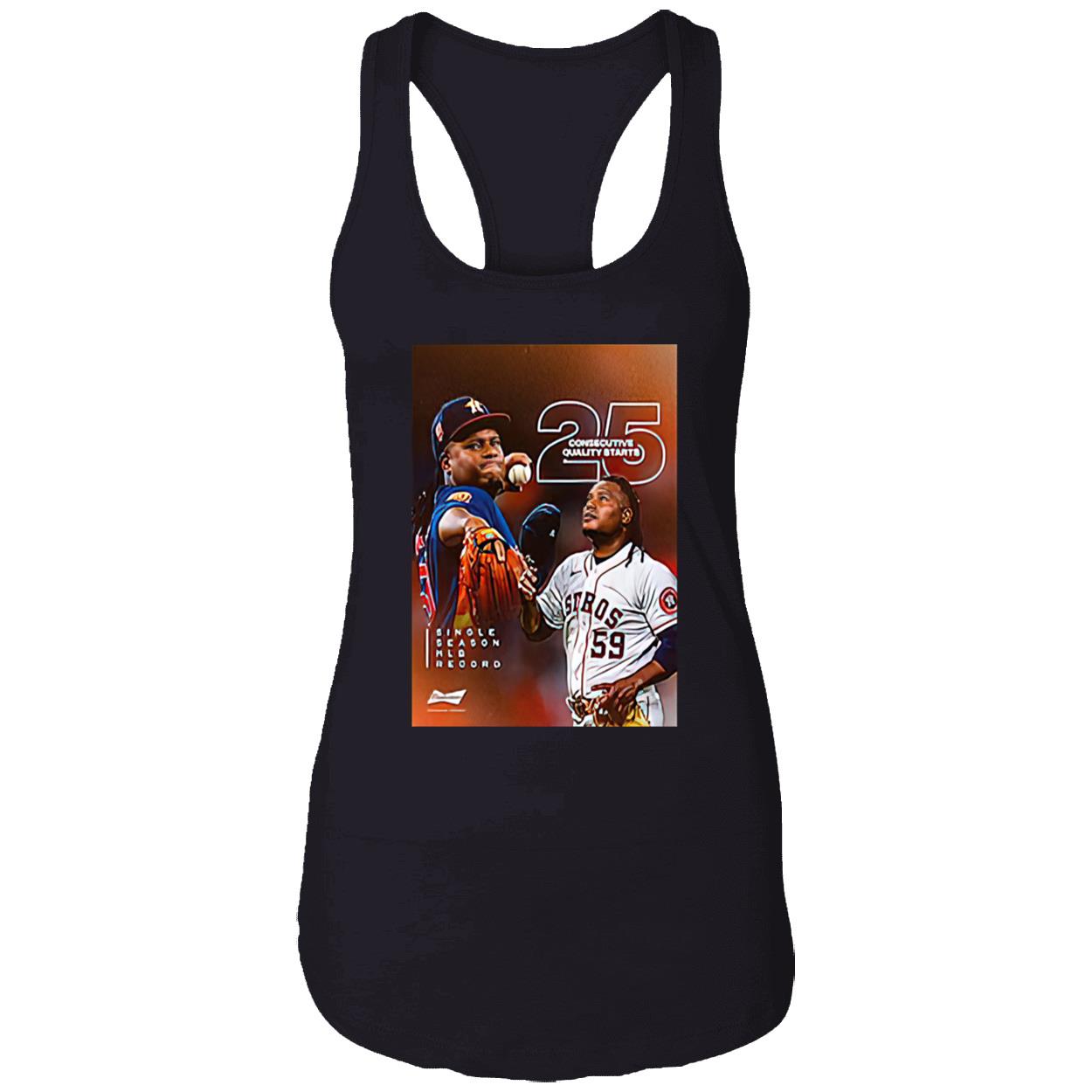 Houston Astros Framber Valdez 25 Consecutive Quality Starts Shirt Houston Astros Framber Valdez 25 Consecutive Quality Starts Shirt