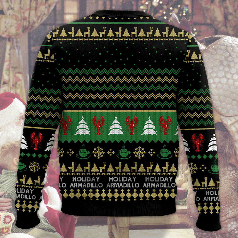 Friends Im The Holiday Armadillo Ross Ugly Christmas Sweater Friends Im The Holiday Armadillo Ross Ugly Christmas Sweater