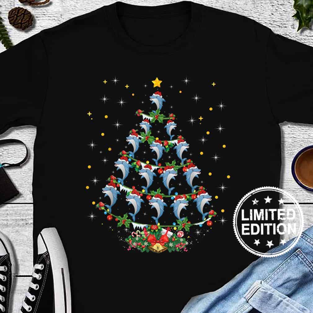Dolphin Christmas Tree Shirt Dolphin Christmas Tree Shirt
