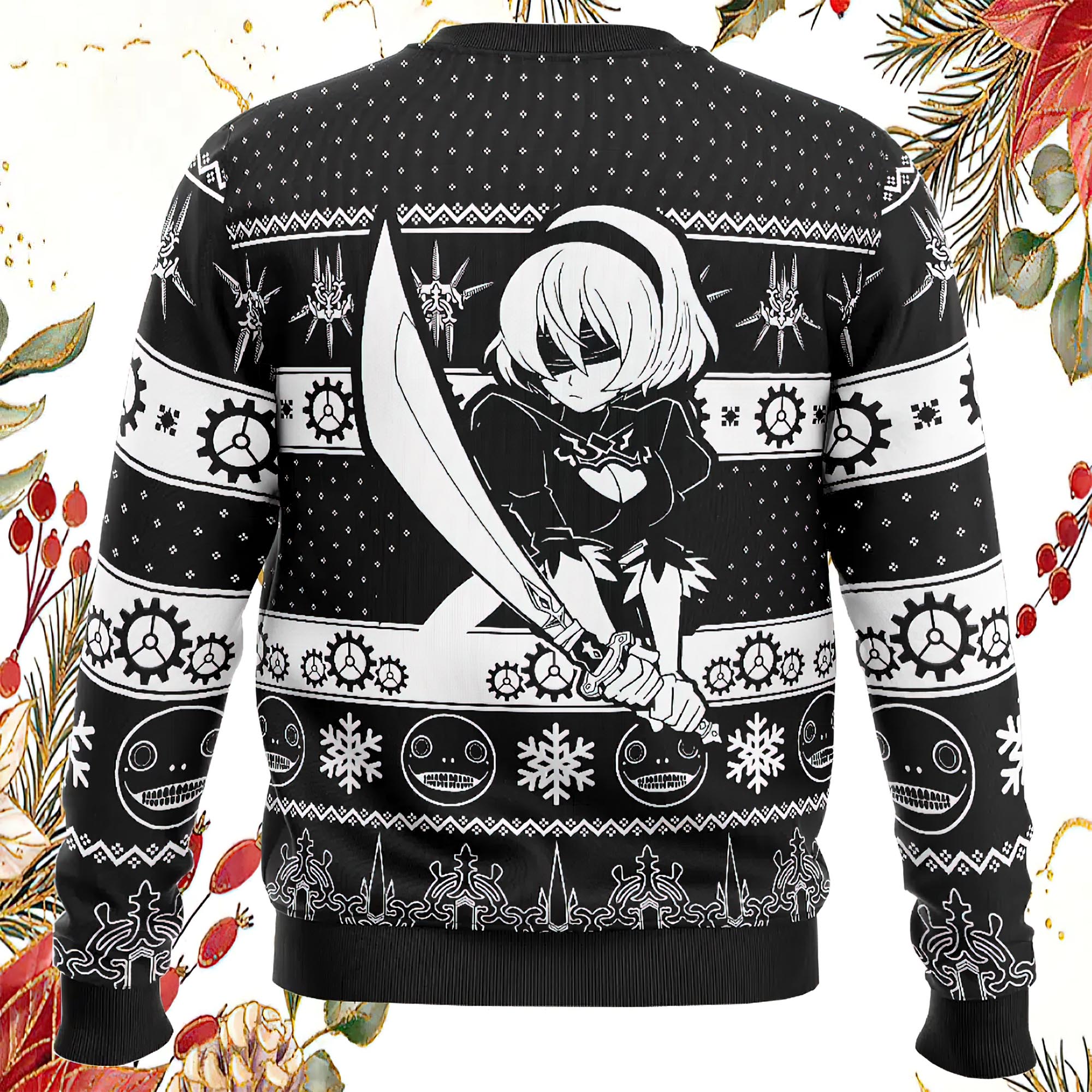 Game Of Yorha Nier Automata Ugly Christmas Sweater Game Of Yorha Nier Automata Ugly Christmas Sweater