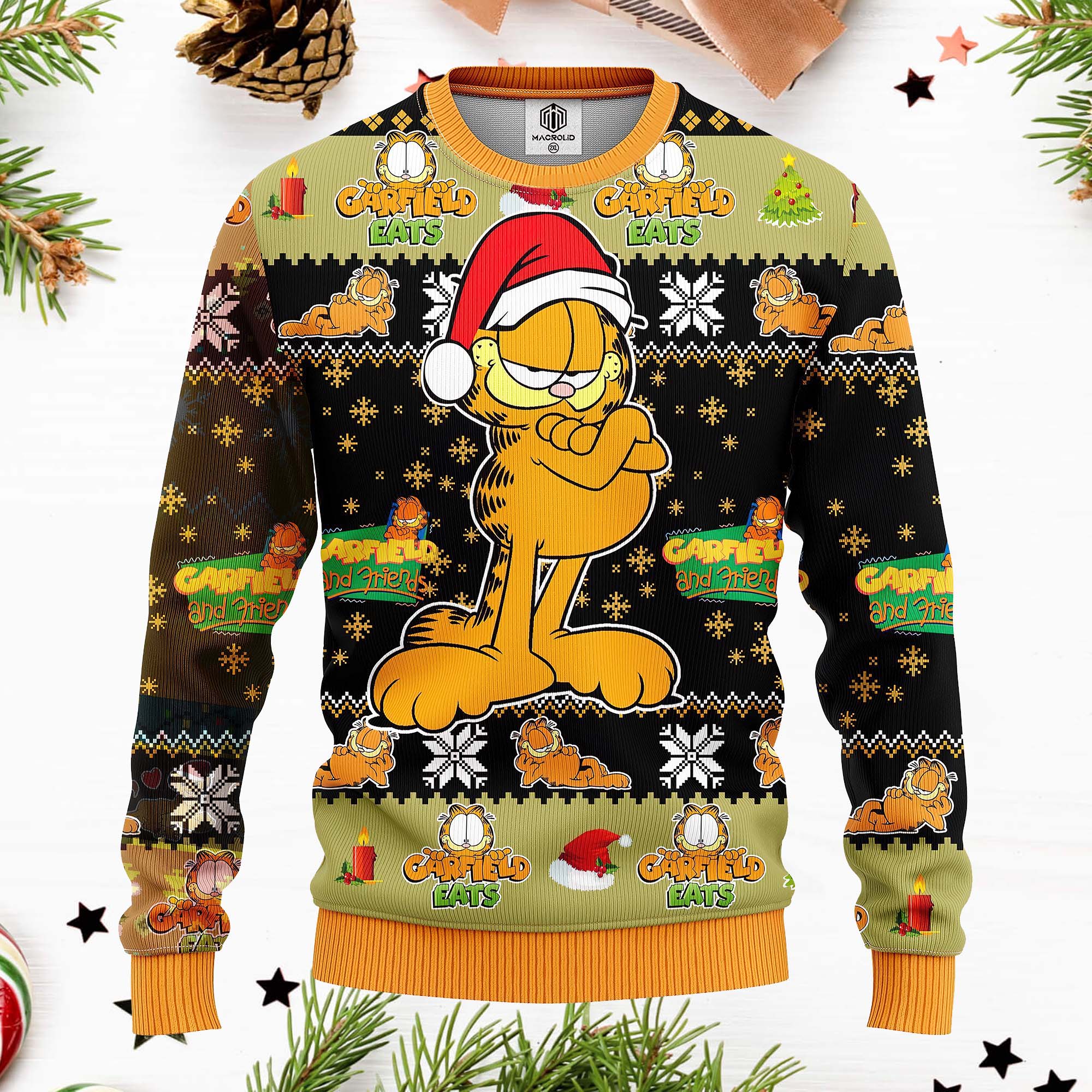 Garfield Ugly Christmas Sweater Garfield Ugly Christmas Sweater