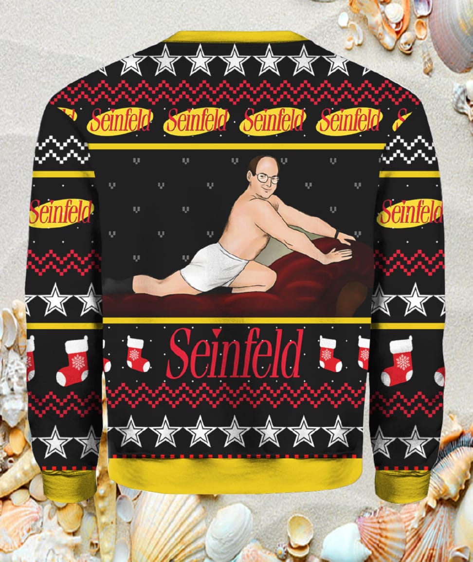 George Costanza Seinfeld Ugly Christmas Sweater George Costanza Seinfeld Ugly Christmas Sweater