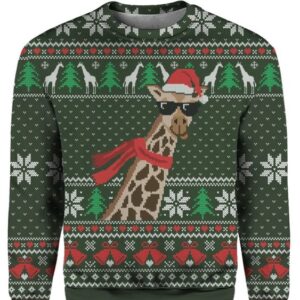 Giraffe Scarf Christmas sweater