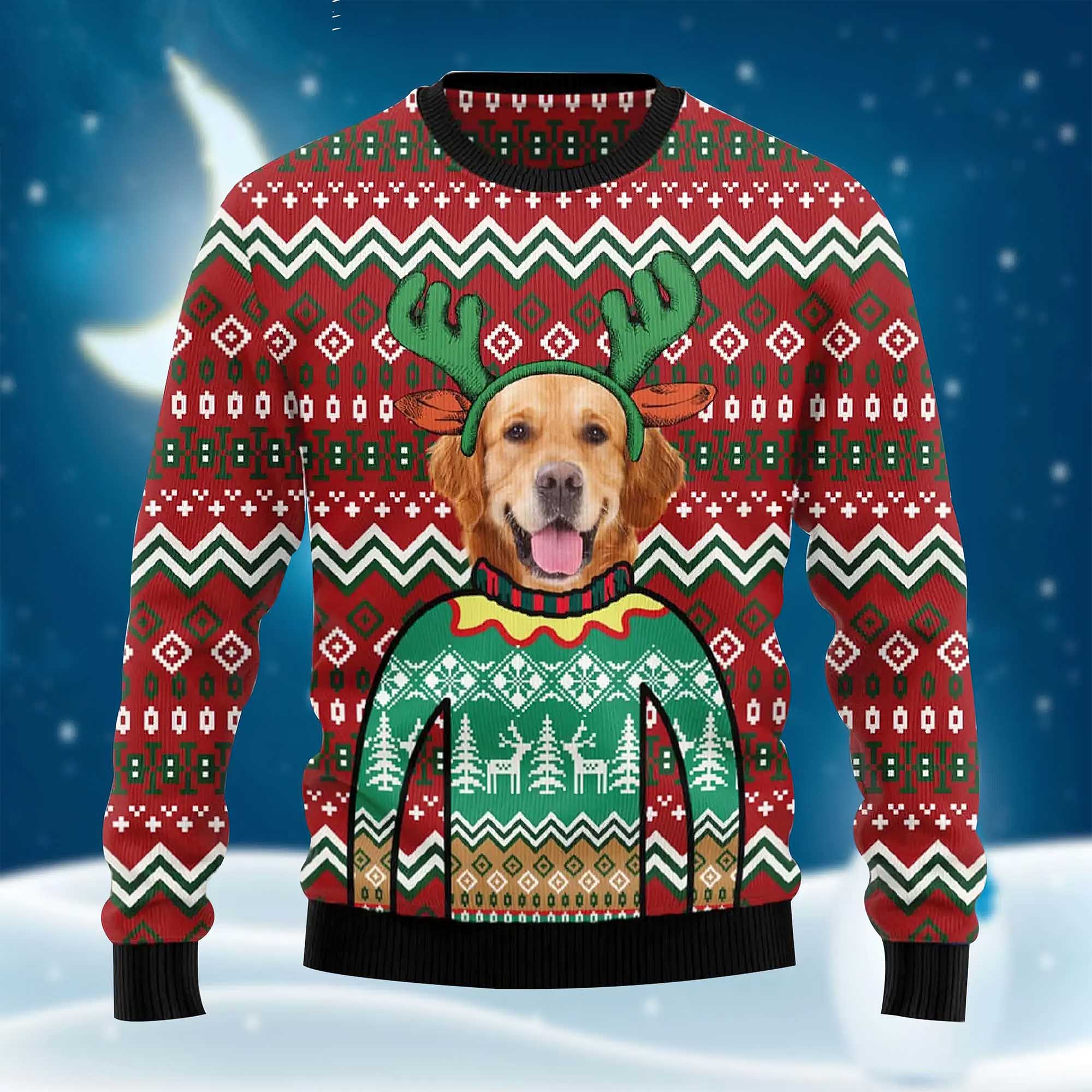 Flamingo Trouble Ugly Christmas Sweater Flamingo Trouble Ugly Christmas Sweater