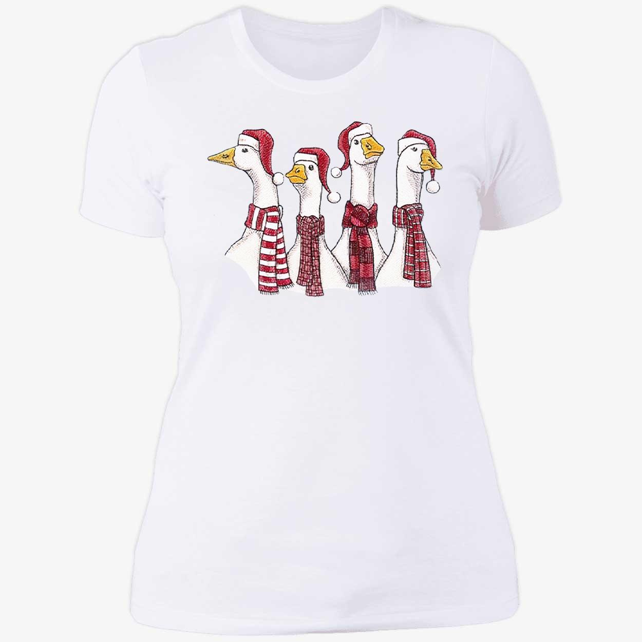 Goose Christmas Geese Crew Neck Sweater Goose Christmas Geese Crew Neck Sweater