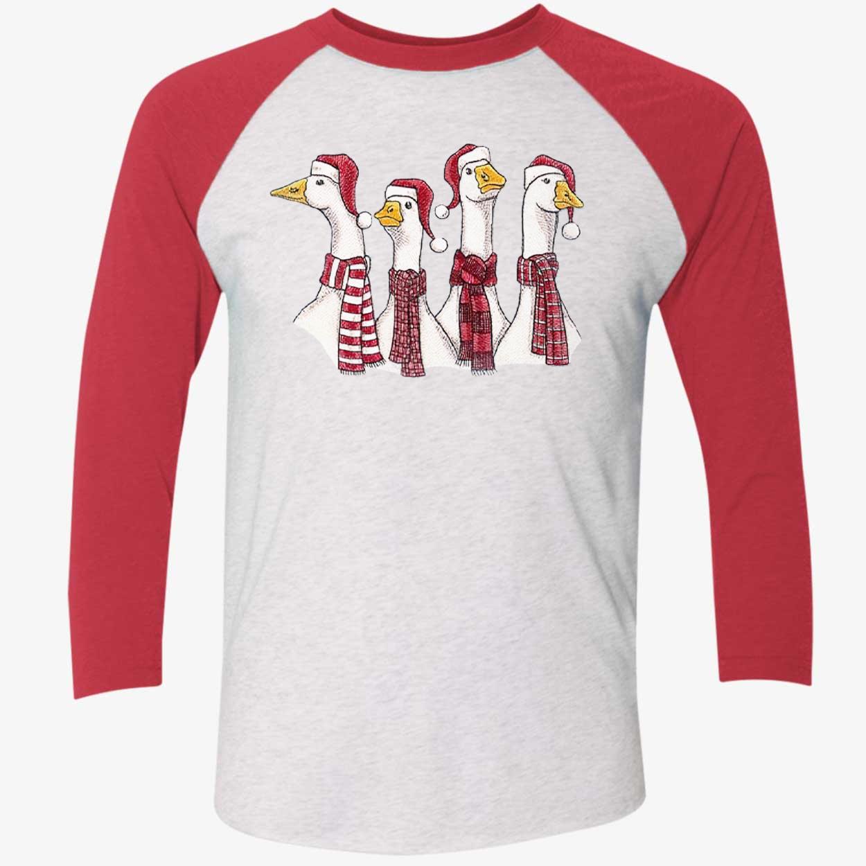 Goose Christmas Geese Crew Neck Sweater Goose Christmas Geese Crew Neck Sweater
