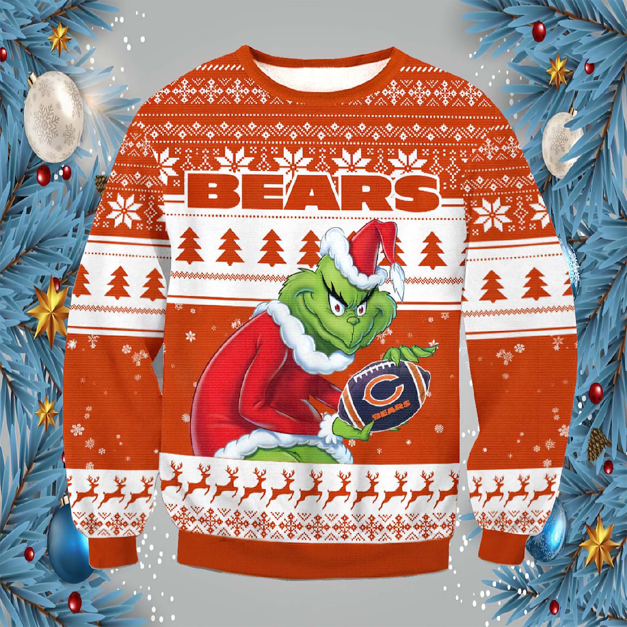 Grnch Bears Christmas Sweater Grnch Bears Christmas Sweater