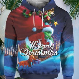 Grnch Cosplay face Hoodie Graphic Ugly Christmas Sweater.jpg