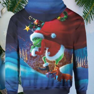 Grnch Cosplay face Hoodie Graphic Ugly Christmas Sweater1.jpg