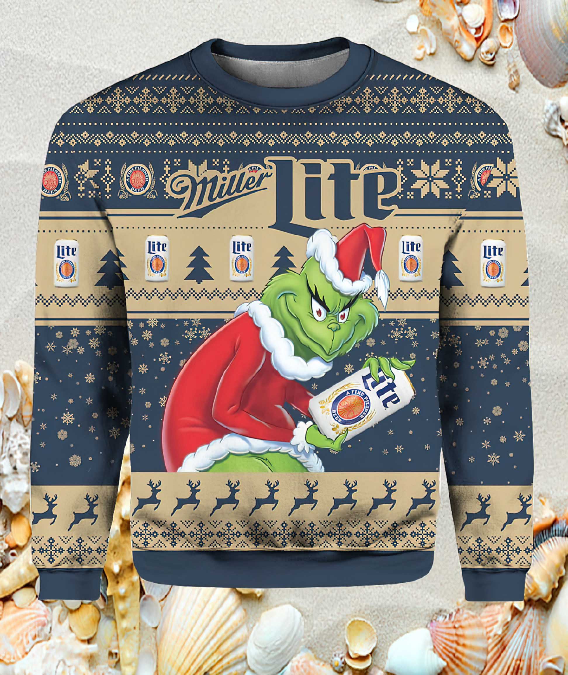 Grnch Miller Light Ugly Christmas Sweater