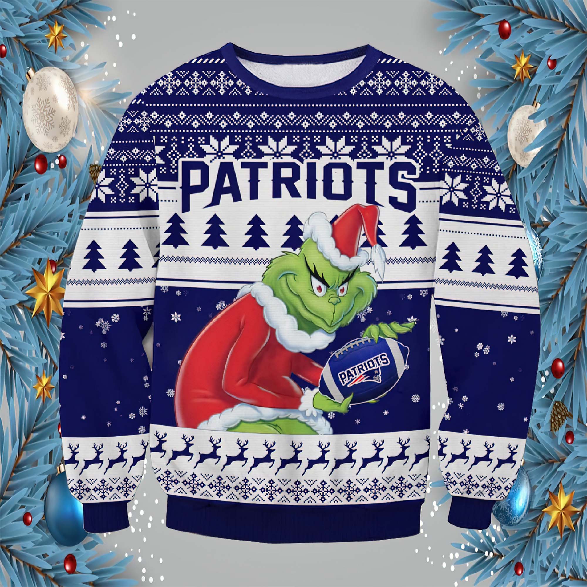 Grnch Patriot Ugly Christmas Sweater