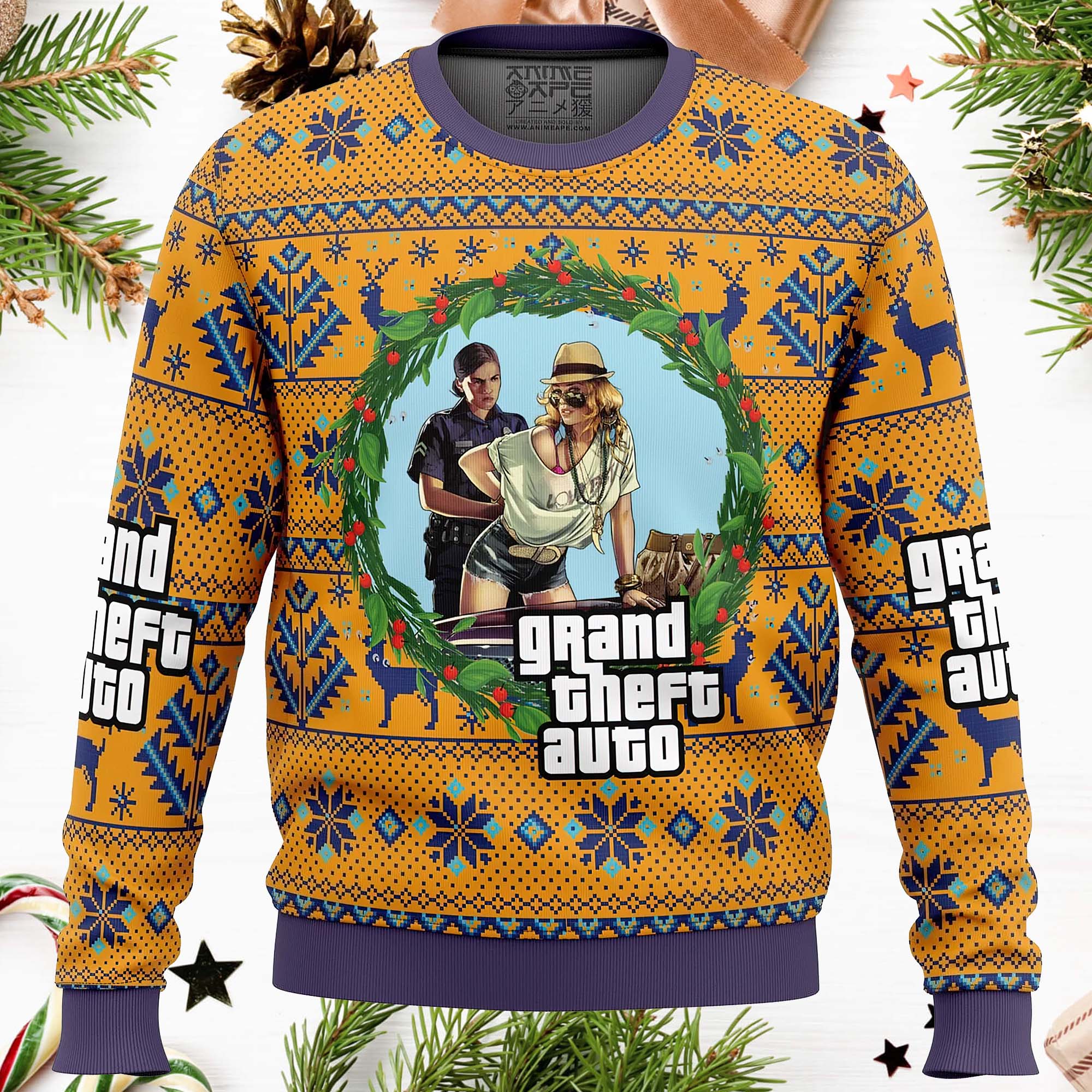 Grand Theft Auto Ugly Christmas Sweater Grand Theft Auto Ugly Christmas Sweater