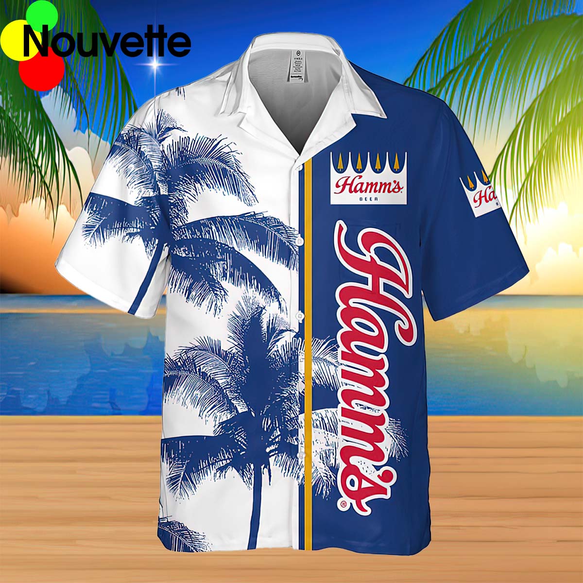 Hamms Beer Hawaiian Shirt Hamms Beer Hawaiian Shirt