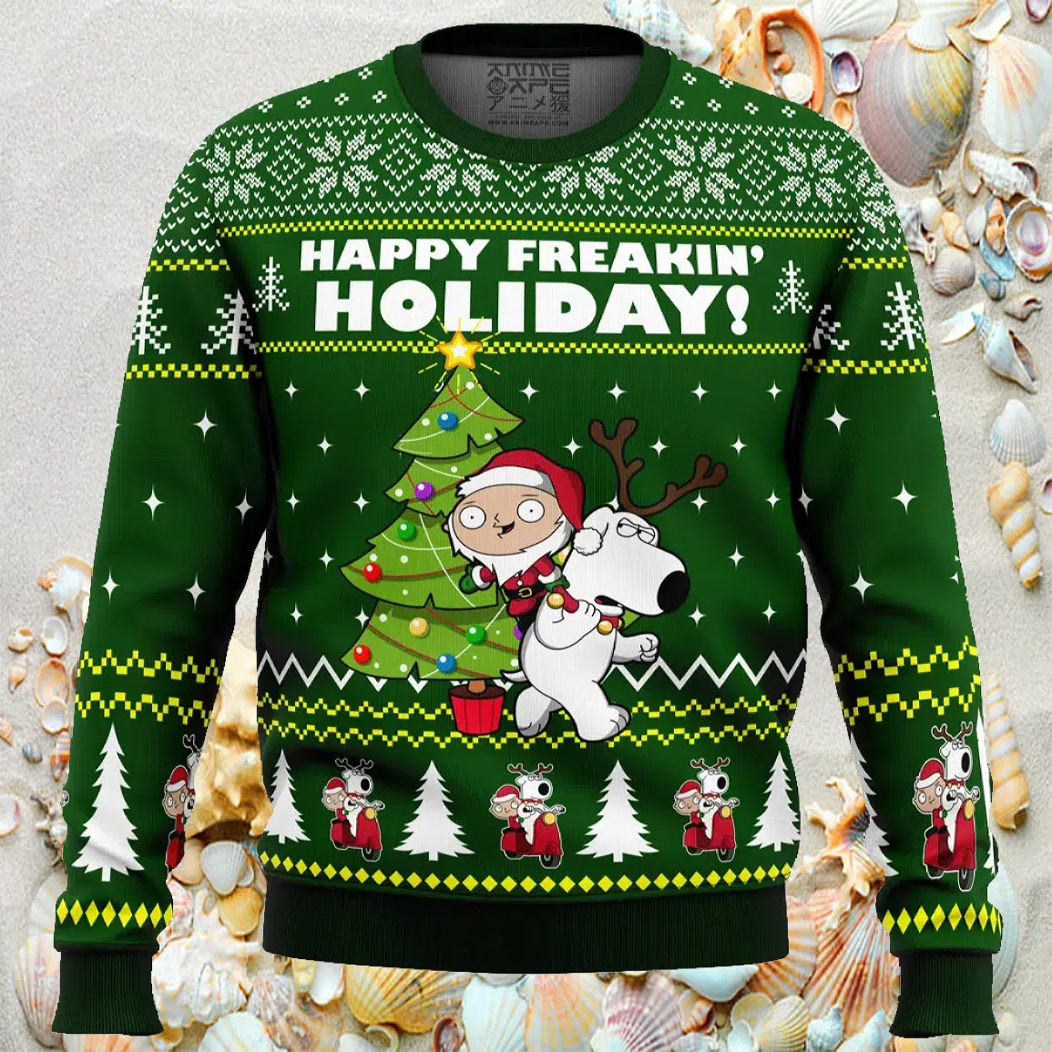 Happy Freakin Holidays Family Guy Ugly Christmas Sweater