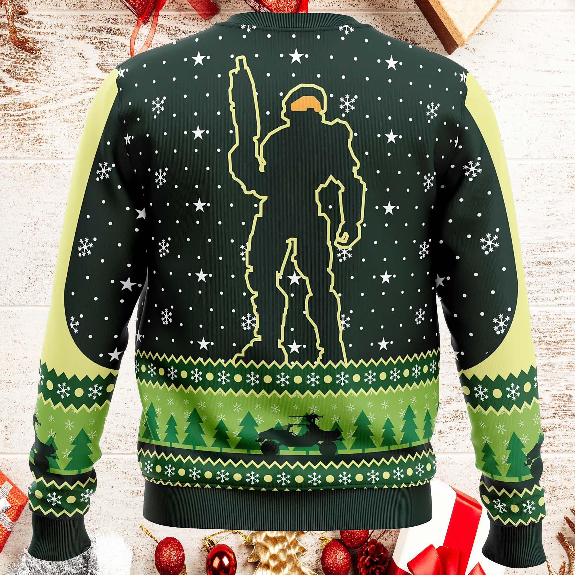 Happy Halo Days Ugly Christmas Sweater Happy Halo Days Ugly Christmas Sweater