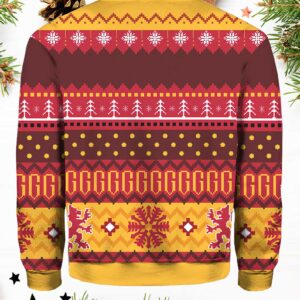 Harry Potter Gryffindor House Ugly Christmas Sweater 1 Harry Potter Gryffindor house ugly Christmas sweater1.jpg