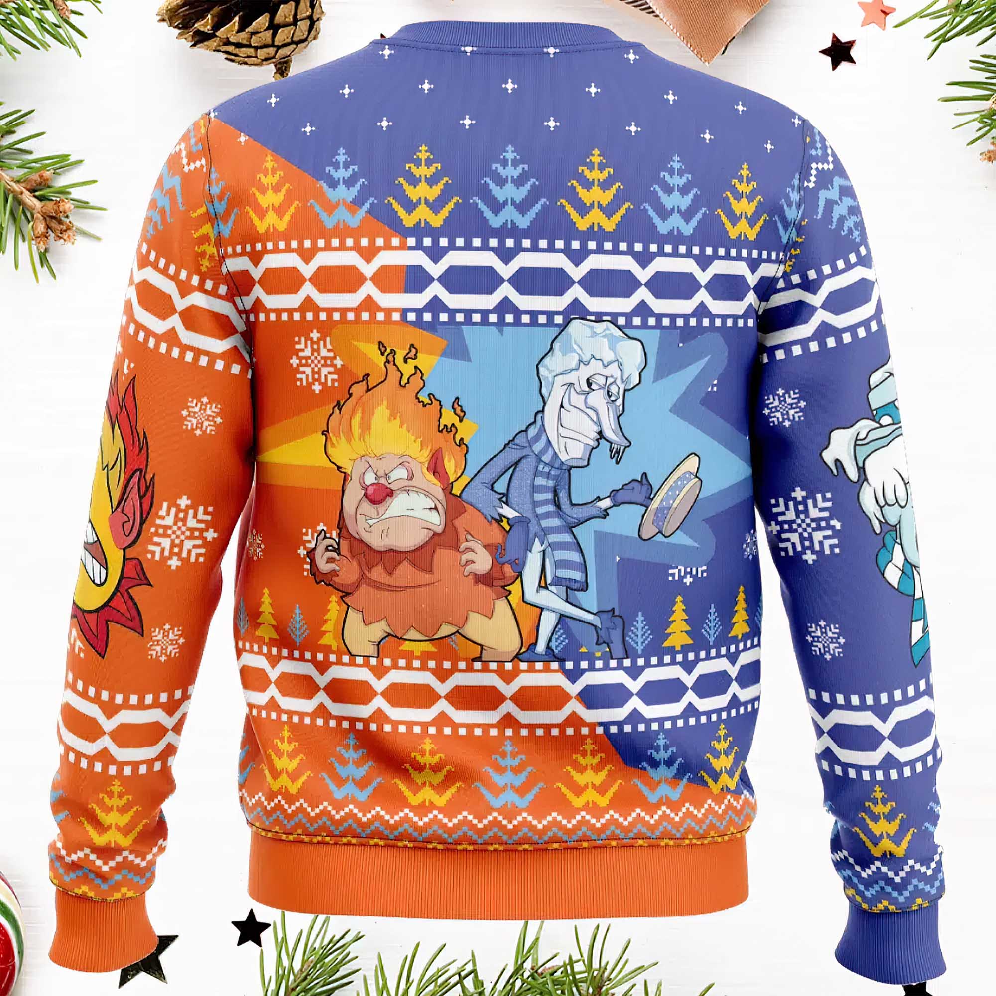Heat And Snow Miser The Year Without A Santa Claus Ugly Christmas Sweater Heat And Snow Miser The Year Without A Santa Claus Ugly Christmas Sweater