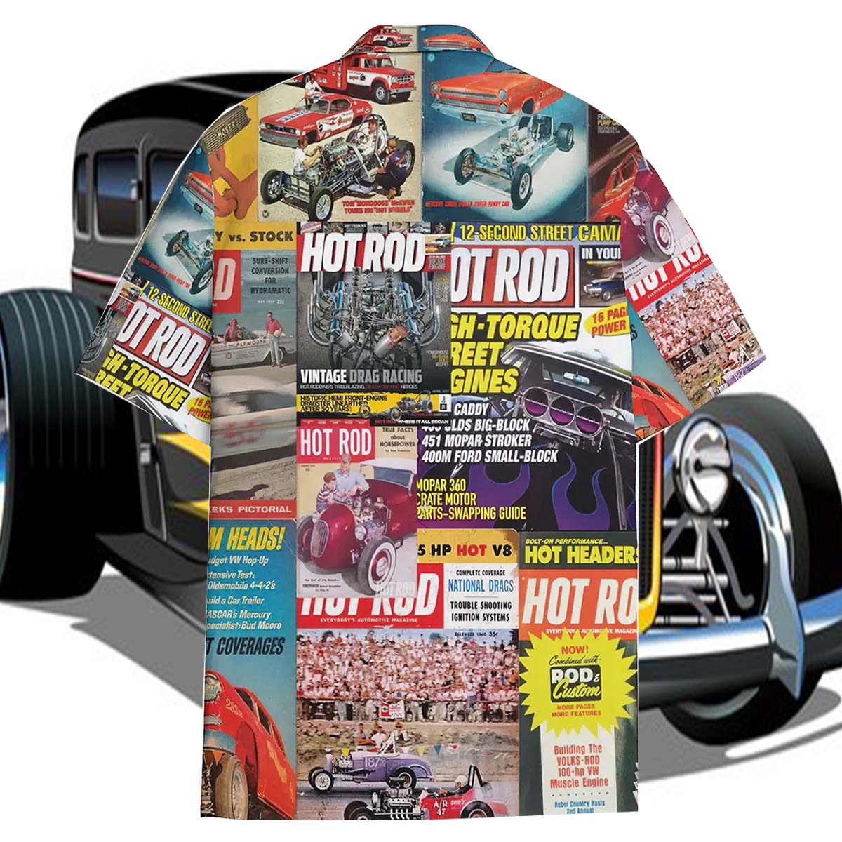 Hot Rod Magazine Aloha Hawaiian Shirt Hot Rod Magazine Aloha Hawaiian Shirt