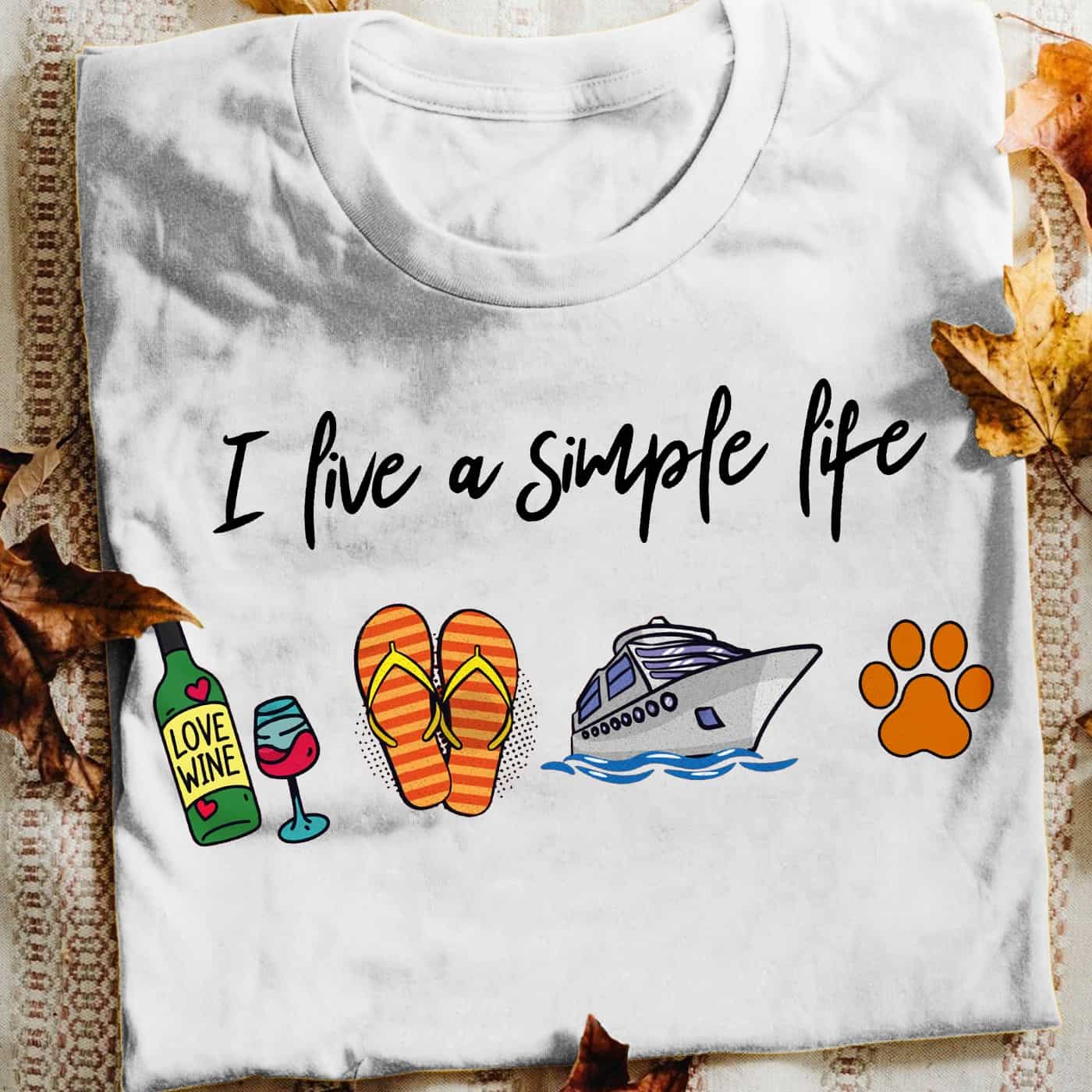 I Like A Simple Life Wine Flip Boat And Dog Shirt I Like A Simple Life Wine Flip Boat And Dog Shirt