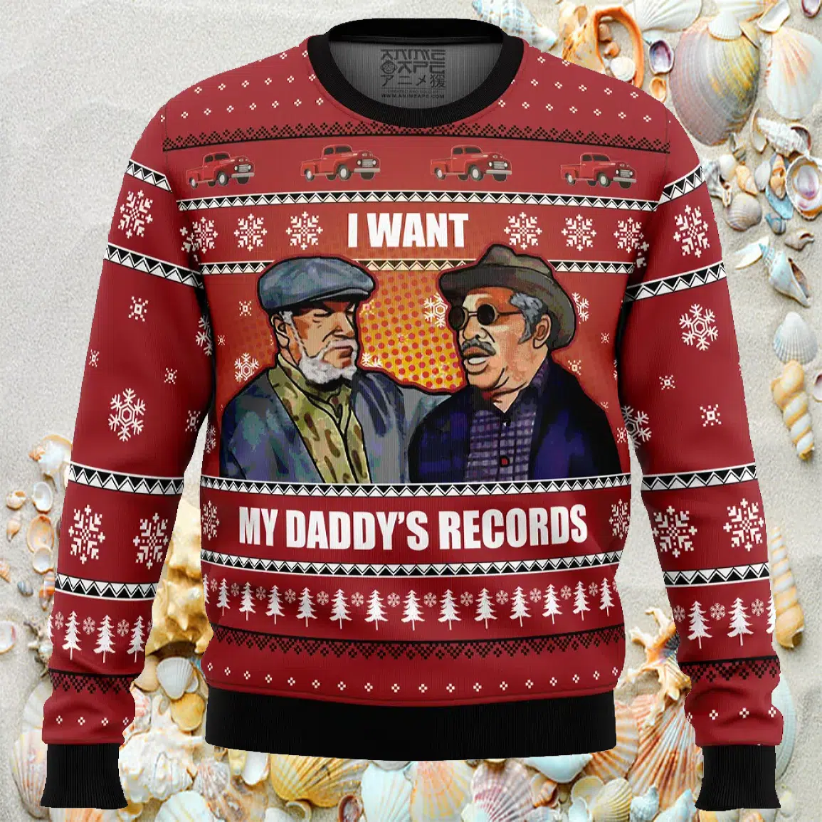I Want My Daddys Records Sanford And Son Ugly Christmas Sweater I Want My Daddys Records Sanford And Son Ugly Christmas Sweater